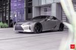 Lexus LC500 Liquid Platinum on Vossen Wheels (HF-3) 2019 года